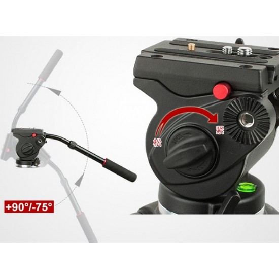 Jieyang JY0606B Video Tripod 185cm 0606 Kafa ile